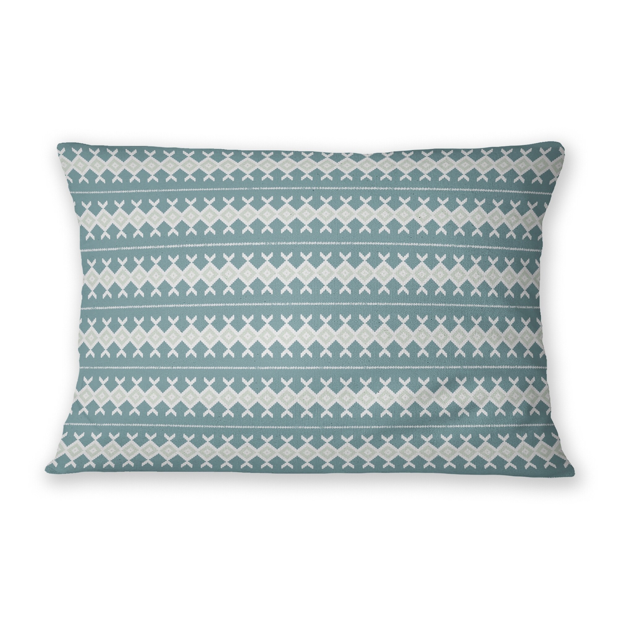 Teal lumbar outdoor pillow sales
